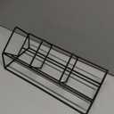 MyGift 3 Slot Modern Matte Black Metal Wire CD Storage Stand, Tabletop Compact Disc Holder Shelf, Video Game DVD Media Organizer Rack, Holds 30 Jewel Cases