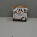 Pembrook Diabetic Socks for Men - 6 Pairs Crew Diabetic Neuropathy Socks for Men | Non Binding (Medium, 2 Black / 2 White / 2 Gray - 6 Pairs)