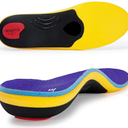 VALSOLE Heavy Duty Support Pain Relief Orthotics - 220+ lbs Plantar Fasciitis High Arch Support Insoles for Men Women, Flat Feet Orthotic Insert, Work Boot Shoe Insole, Absorb Shock with Every Step M8-8.5 W10-10.5