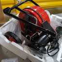 VEVOR Drain Cleaner Machine 100 FT x 1/2 Inch, Auto Feed Sewer Snake Auger on Wheels, Portable Drain Cleaning Machine with 4 Cutters & Air-activated Foot Switch for 2" to 6" Pipes