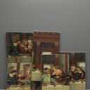 YOUHONG 5 Piece Last Supper Wall Art Christian Wall Decor Jesus Posters Leonardo Da Vinci Dining Room Decor The Last Supper Painting for Bedroom Living Room Decor (50''W x 24''H) (Style-01)