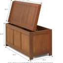 Furinno Dalam Outdoor Hardwood Storage Deck Box, Natural, 20.55"L x 44.49"W x 23.43"H