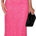 4 x PRETTYGARDEN Womens Summer Dresses Spaghetti Strap Floral Maxi Dress Sleeveless Long Bodycon Dresses Wedding Guest Dress (M)