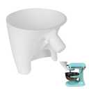 Flour Funnel for Kitchen Aid Mixer ：Stand Mixer Attachment for KitchenAid Artisan KSM150/5QT – Mess-Free Pouring for Flour & Egg Liquid, Ideal for Home Bakers（White）
