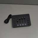 Gaming Audio Mixer with RGB, Streaming/PC Mixer with XLR Microphone Interface, 6 Voice Changing Modes Individual Control, Mute Button,48V Phantom Power