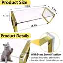 Keyboard Cat Protector - 20" Large Monitor Stand 2 in 1 Clear Acrylic Keyboard Cover Long Acrylic Monitor Stand Keyboard Protective Cover for Desk 108 Keyboard Protector Laptop Computer Monitor#1