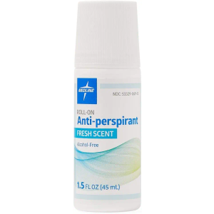 Medline MedSpa Roll-On Antiperspirant Deodorant, 1.5 oz, Long-Lasting Freshness, 5Count