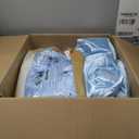 Bedding_Dreamer Satin Comforter Set King Size, 8 Piece Bed in a Bag Baby Blue with Sheets, Silky Soft Polyester Satin Bedding Set, Lightweight, 16 Inch Deep Pocket, Fresh Coastal Style