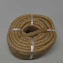 Jute Rope Garden Twine String Indoor and Outdoor DIY Twisted Manila Rope Home Decor Crafts for Gardening Thick Rope Natural Nautical Nemp Strong Jute Rope (50, 5/16 inch (8mm))