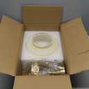 KCO Lighting Vintage Milk Glass Hanging Pendant Light Brass Gold Pendant Light Kitchen Island Mid Century Modern Frosted Globe Chandelier Ceiling Light for Dining Room Living Room