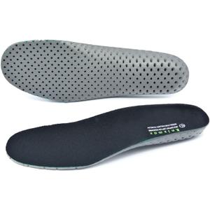 Knixmax Men's Sport Shoe Insoles, Comfort Thin Cushioning Orthotic Sneaker Inserts for Man, Breathable Running Innersoles Replacement Boot Liners Black EU 44