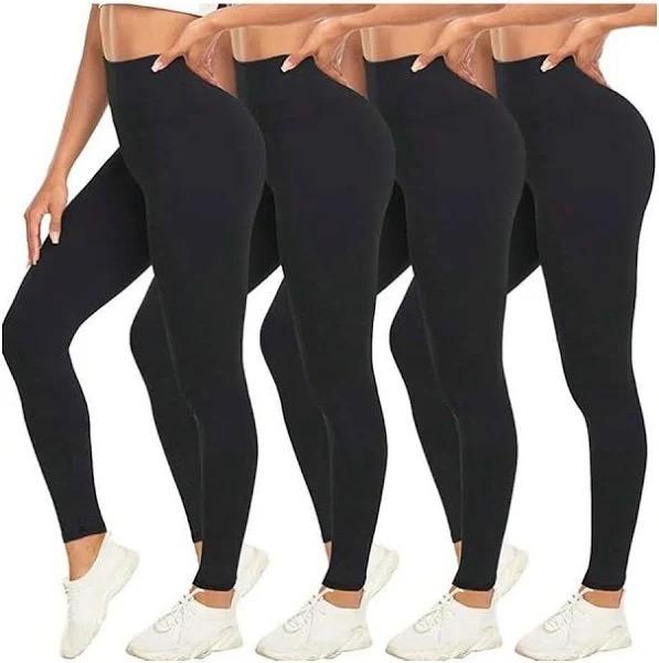 Women's High-Waisted Soft Yoga Pants, Size XL