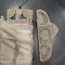 4 in 1 Baby Bassinet,Pack and Play,Bedside Crib Sleeper,Baby Bassinets Bedside Sleeper with Diaper Changer, Mosquito Net,Bottom Storage and Toy Bar for Newborn to Toddles (Beige)