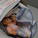 deAO Baby Doll Set,12 inch Doll Playset with Doll Stroller Crib Bed Nursery Role Play Set Accessories and Play Mat,Foldable Stroller and Travel Bag,Birthday Gifts for Girls