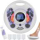 EMS Foot Massager for Neuropathy,Foot Stimulator for Neuropathy Feet Electric Foot Massager for Circulation and Pain Relief with 4 TENS Unit Muscle Stimulator Pads-Health Expert Electronic Stimulator