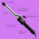 Conair Instant Heat 3/4-Inch Curling Iron, -inch Barrel Produces Tight Curls, Hair Curler for Short to Medium Hair, 25 Heat Setting Hair Curling Iron, Black