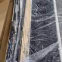 viplov King Size Platform Bed Frame with Adjustable Headboard, Anti-Collision Soft Rounded Corners, Flannel, No Box Spring Needed, Easy Assembly, Noise Free, Cream