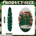 Chumia 1 Pcs Dinosaur Party Decorations Table Runner 5.9 x 1.0 ft Dinosaur Birthday Party Table Cover Dino Green Palm Leaf Tablecloth for Baby Shower Jungle Safari Tropical Luau Birthday Supplies