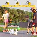 Liberry Kids Bowling Set, 10 Plastic Toy Bowling Pins & 2 Balls, Toddler Indoor Outdoor Sports Games, Educational Birthday Gifts for Boys Girls Ages 2 3 4 5 (White)