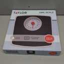 Taylor Battery Free Analog Scales for Body Weight, 330LB Capacity, Easy to Read Large 4.25-inch Dial, 10.3 x 10.6-inch Vinyl Mat Platform, Black