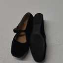 Amazon Essentials Womens Mary Jane Ballet Flat (9, Black Velvet)