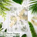 50 Pack Pre-Folded Vellum Jackets for 5x7 Invitations,AZAZA Elegant Translucent Invitation Sleeves,115GSM Vellum Jackets 5x7, Wedding Invitation Accessories, for Weddings Birthdays,Sage Green Toile