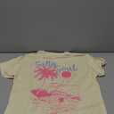 QJQ Girl's Cute Graphic T Shirts Short Sleeve Crewneck Tees Summer Tropical Trendy Preppy Tops Clothes Apricot Beach 9 Years