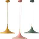 KCO Lighting Nordic Modern Macaron Pendant Light 3-Pack Farmhouse Barn Pendant Light Colorful Pendant Lighting Kitchen Island Lights Ceiling Hanging Over Island (Big), Large