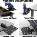 Mount Vise and Grinder, Suitable for use on Notching Machines, Grinders, Vises, Shears and Shrinkers, Wall and Table Top and Car Rear Fixed Mounting, Black
