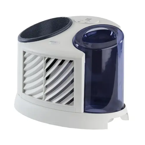 AIRCARE Evaporative Humidifier, 120 V, 4-Speed, 1000 sq-ft Coverage Area, 2 gal Tank, Digital Control Blue/White