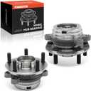 A-Premium 2 x Front Wheel Bearing and Hub Assembly with 5-Lug Compatible with Nissan Murano 2009-2014, Quest 2011-2017