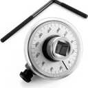 1/2 Inch Torque Wrench Angle Gauge Tool, 360 Adjustable 1/2" Drive Torque meter Wrench Set, Professional Measure Tool