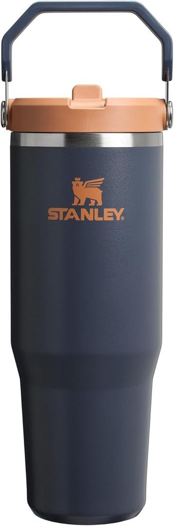 STANLEY IceFlow 2.0 Flip Straw Tumbler with Handle 30 oz | Twist On Lid and Flip Up Straw | Leakproof Water Bottle | Insulated Stainless Steel | BPA-Free | Twilight