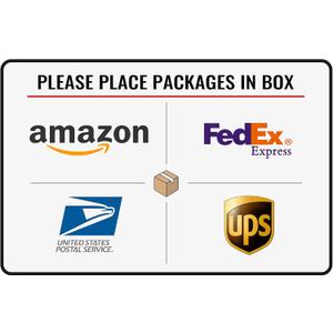 Bestylez Please Place Packages in Box Delivery Sign for Outdoor Use 12 x 8 Inch (025)