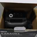 Karaoke Machine for Adults Kids, Portable Bluetooth Speaker with 2 Wireless Microphones, TWS Mode & LED Light, 10H Battery PA System Stage Monitors,Perfect for Home Party Outdoor Birthday Gifts(Black)