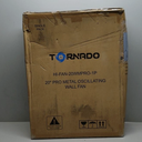Tornado 20 Inch Pro Series High Velocity Oscillating Wall Mount Fan For Industrial, Commercial, Residential Use 3 Speed 5250 CFM UL Safety Listed