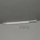 Spring Tension Rod 28 to 48 inches,Adjustable Heavy Duty Curtain Rod-Shower Curtain Rods for Bathroom,Windows,Door,White