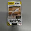 2 x 4 Clear Silicone Wall Protector Strips  Self-Adhesive Door Slam Stoppers & Noise Dampening Bumpers for Cabinets, Car, Toilet Lids, Drawers, Shower  5.5" x 0.7" x 0.2" by Vellax