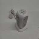 Tower Power Strip Flat Plug with 11 Outlets 3 USB (1 USB C), TESSAN Surge Protector Tower 1625W/13A,1050J Protection, 6 Feet Extension Cord with Multiple Outlets, Office Desk Supplies, Dorm Essentials (White)