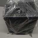 WYT 5-Quart Small Plastic Storage Container Bin with Secure Lids and Latch Buckles, Black Clear Durable Stackable Nestable Organizin, 6-Pack