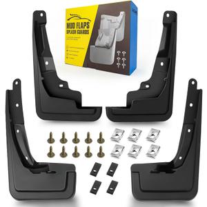 Mud Flaps Compatible with Ford Maverick 2022-2025 Crew Cab Pickup Mudflap, Scratch-Resistant Wear Resistant Four Seasons Protection Dedicated Mudguard, 4pc Front and Rear Heavy-Duty Splash Guards
