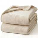 Hansleep Fleece Blanket for Couch Taupe, Super Soft Flannel Fuzzy Plush Cozy Blanket for All Seasons, Taupe, Throw 50x60 Inches