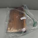 XYJ Extra Large Magnetic Knife Block Acacia Wood Knife Set Holder Stand With Stronge Magnetic Strip Kitchen Knives Storage Rack Organizer Tools No Drilling (15.5*8.7 inch, dark wood color)