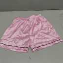 QPANCY Kids Satin Pajamas Sets Baby Boy Girl Button-Down Silk Sleepwear 2 Piece Short Sleeve Loungewear Clothes Set (10-11 Years, Pink)