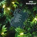 2 Pack Christmas String Lights with Built-in Timer - Total 100 LED 36ft Fairy Battery String Lights - Mini Lighting for Garden Festival Living room Xmas Tree Christmas Decorations - Warm White (Yellow)