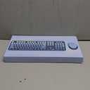 Wireless Keyboard and Mouse Combo, Retro Typewriter Keyboard with Round Keycaps, Full-Size Ergonomic, Blue, Ideal for Windows PC, Home, Office, and College, Wireless Keyboard Mouse Combo