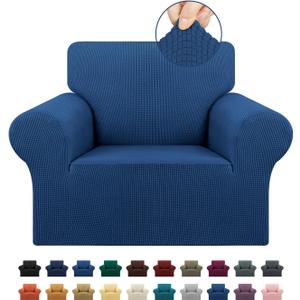 Stretch Chair Sofa Slipcover, Single Couch Cover,Classic Blue