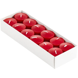 Candle Charisma Strawberry Scented Votive Candles - 10 Hour Burn time - Set of 12 for Dinner, Wedding, Halloween and Holiday Decorations