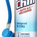 Auto A/C Recharge Kit, Includes Charging Hose with Gauge - 16.8 OZ