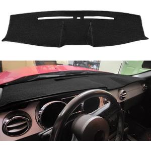 Dash Cover Dashboard Cover Pad Mat Custom Fit for Ford Mustang 2005 2006 2007 2008 2009 Cap Carpet Protector(Black) Y63